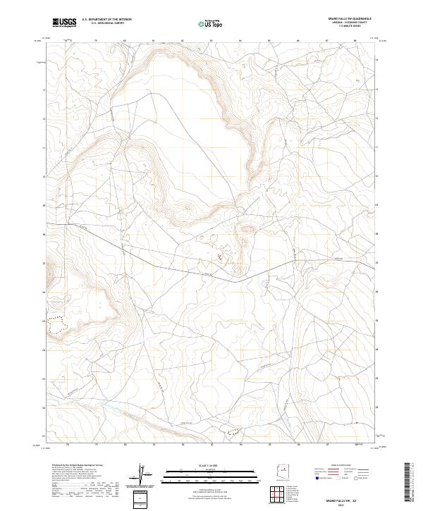 2021 Map of Grand Falls SW, 2021 Print