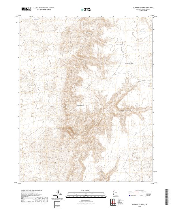 USGS Topographic Map – Grand Gulch Bench