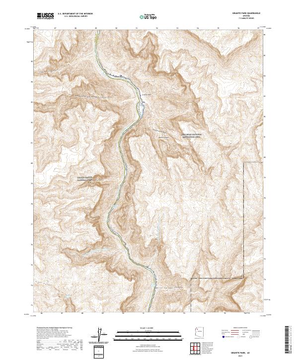 USGS Topographic Map – Granite Park