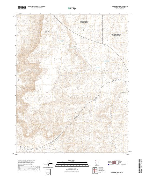 USGS Topographic Map – Grapevine Canyon