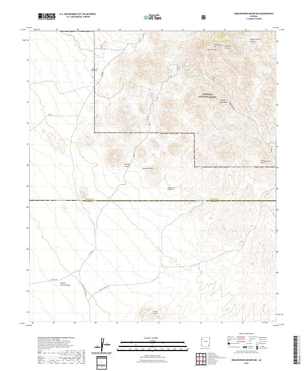 USGS Topographic Map – Greasewood Mountain