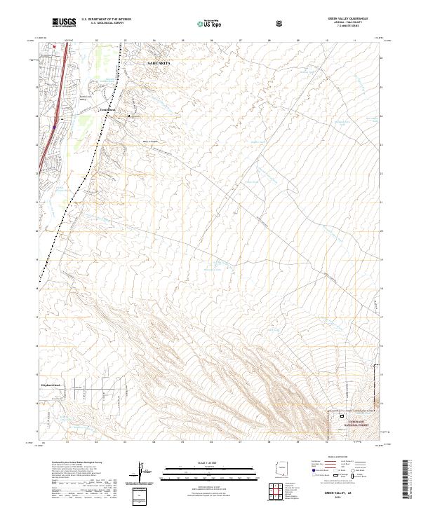 USGS Topographic Map – Green Valley