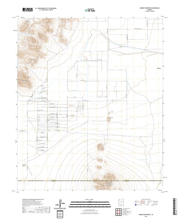 USGS Topographic Map – Greene Reservoir