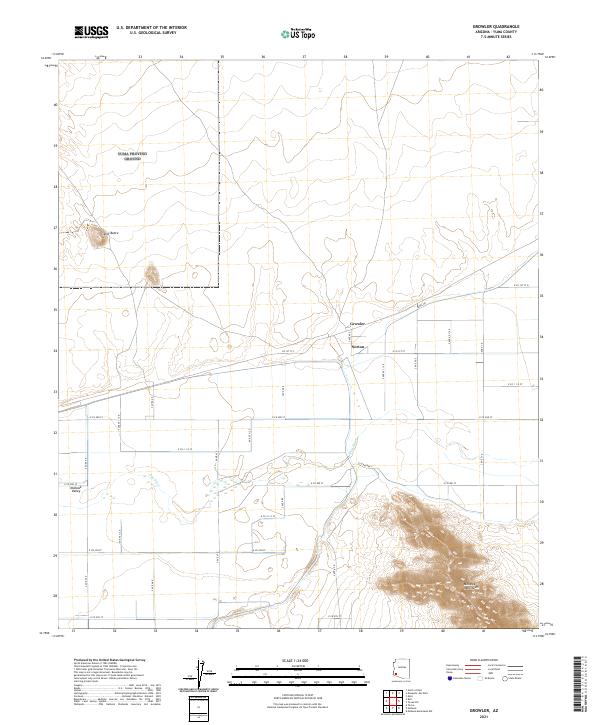 USGS Topographic Map – Growler