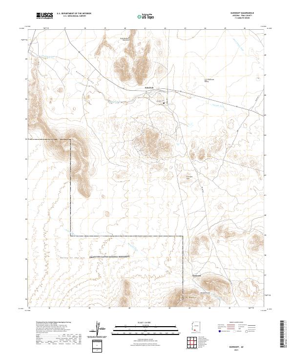USGS Topographic Map – Gunsight