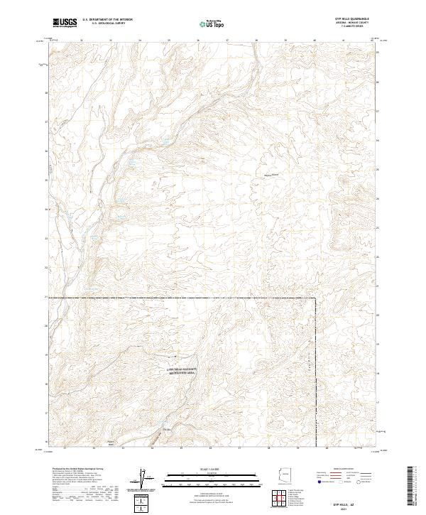 USGS Topographic Map – Gyp Hills