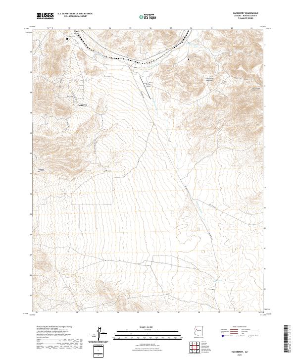 USGS Topographic Map – Hackberry