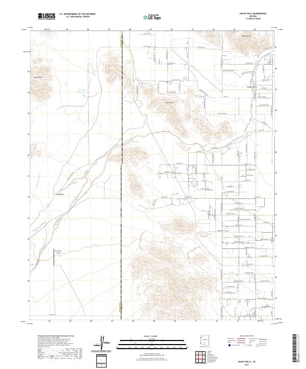 USGS Topographic Map – Haley Hills
