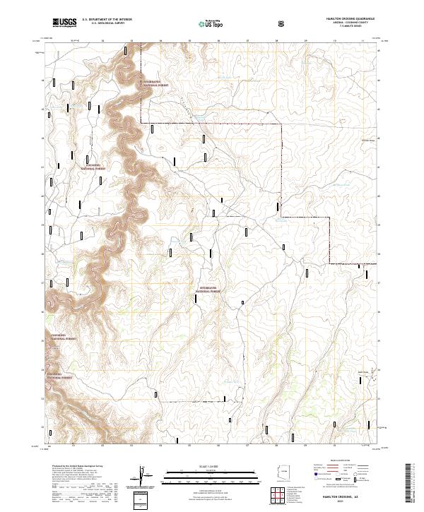 USGS Topographic Map – Hamilton Crossing