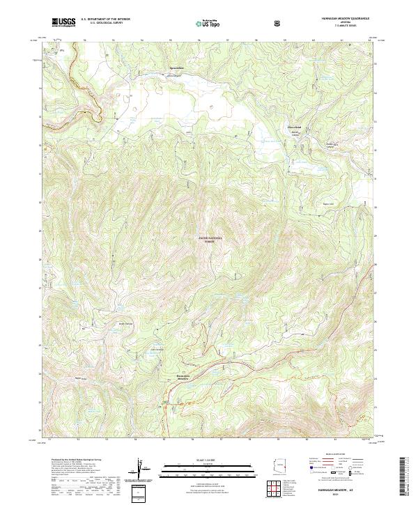 USGS Topographic Map – Hannagan Meadow