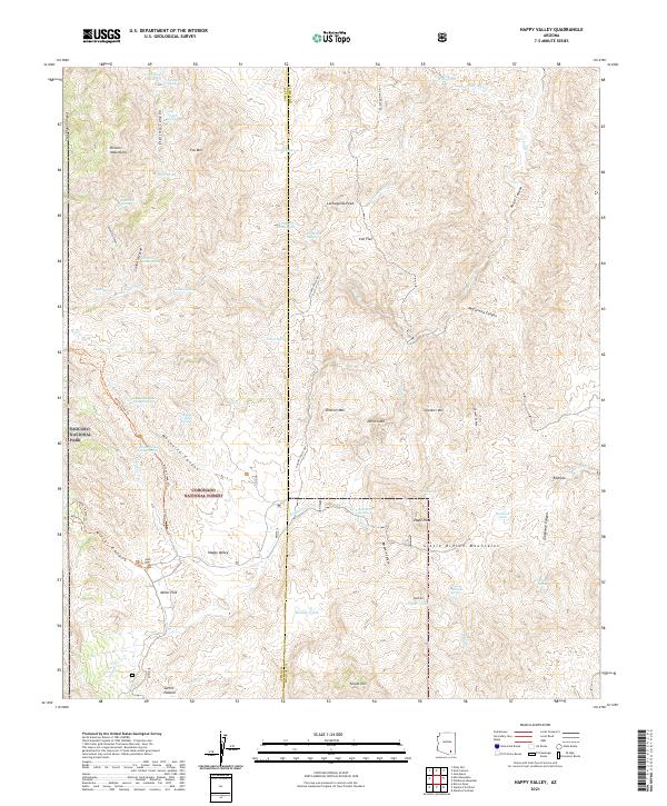 USGS Topographic Map – Happy Valley