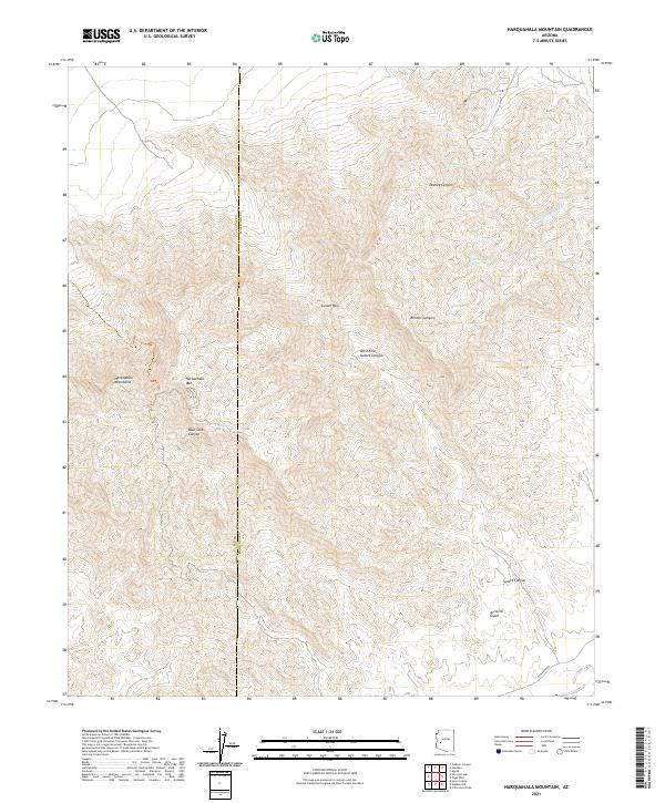 USGS Topographic Map – Harquahala Mountain