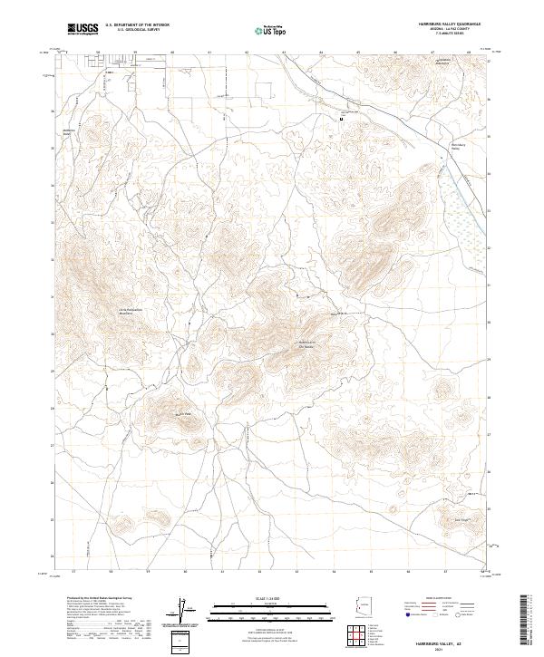USGS Topographic Map – Harrisburg Valley