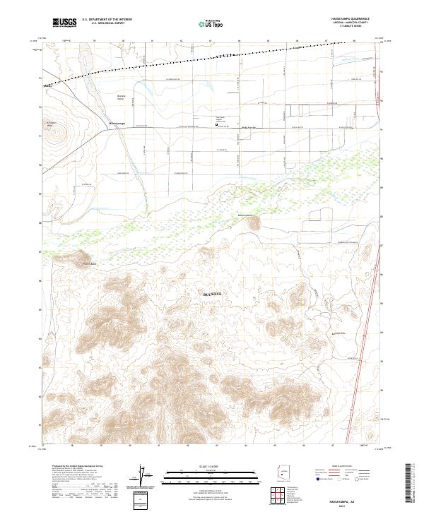 USGS Topographic Map – Hassayampa