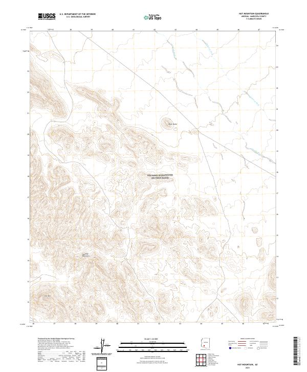 USGS Topographic Map – Hat Mountain