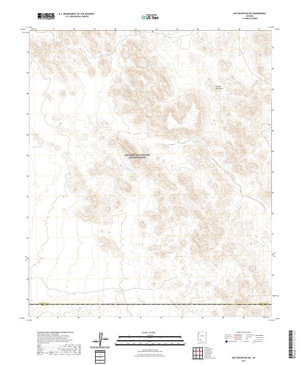 USGS Topographic Map – Hat Mountain SW