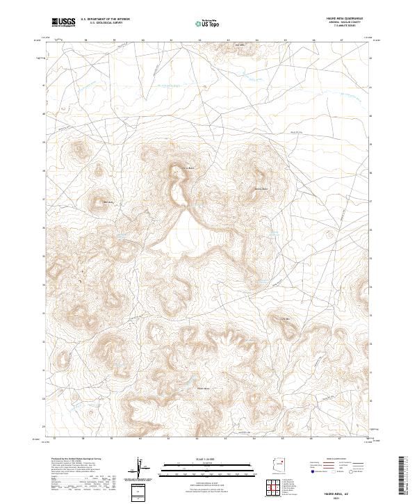 USGS Topographic Map – Hauke Mesa