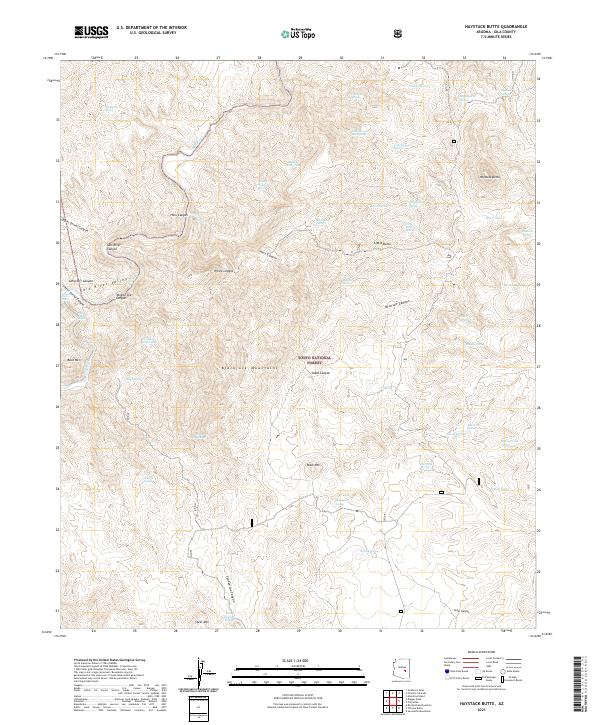 USGS Topographic Map – Haystack Butte