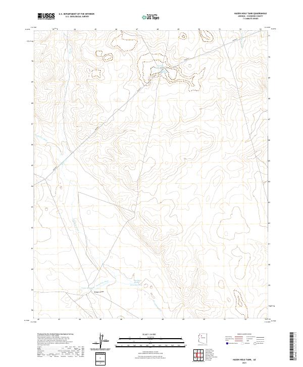 USGS Topographic Map – Hazen Hole Tank