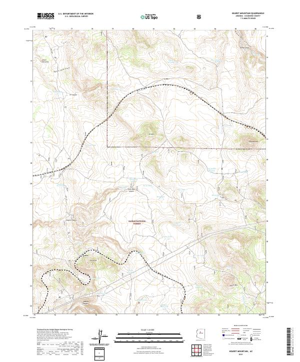 USGS Topographic Map – Hearst Mountain