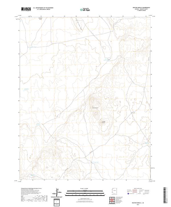 USGS Topographic Map – Heaton Knolls