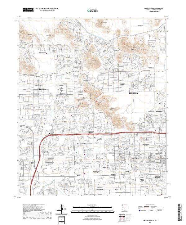 USGS Topographic Map – Hedgpeth Hills