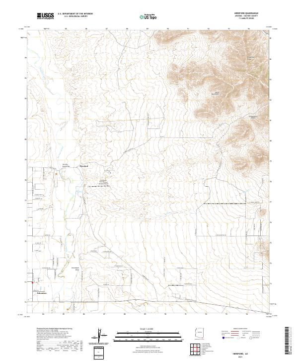 USGS Topographic Map – Hereford
