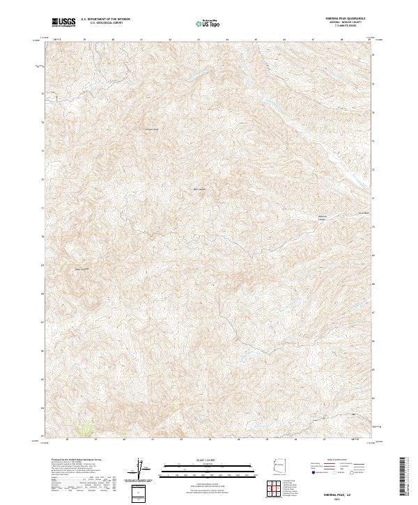 USGS Topographic Map – Hibernia Peak