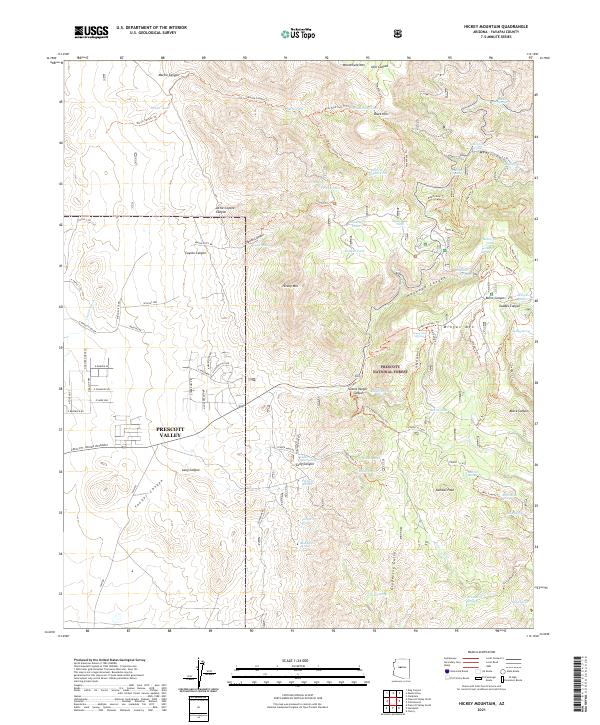 USGS Topographic Map – Hickey Mountain