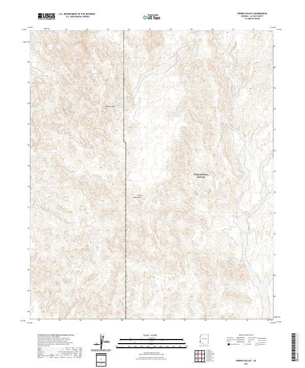 USGS Topographic Map – Hidden Valley