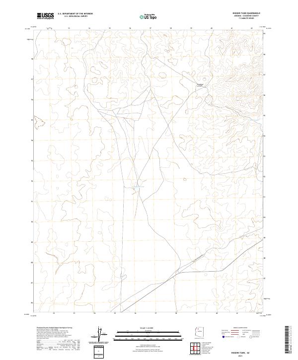 USGS Topographic Map – Higgins Tank