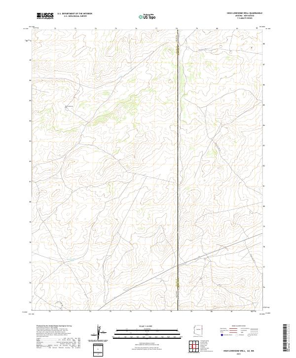 USGS Topographic Map – High Lonesome Well