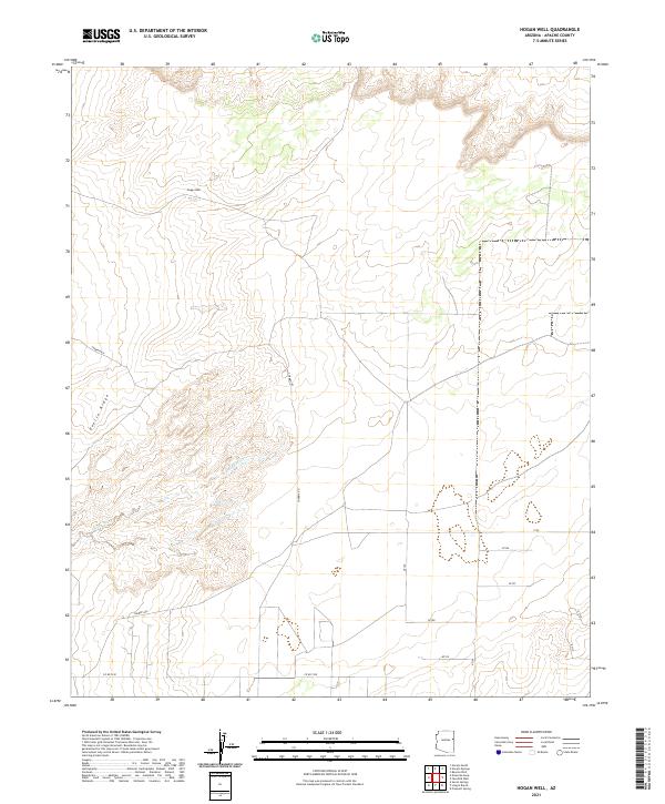 USGS Topographic Map – Hogan Well