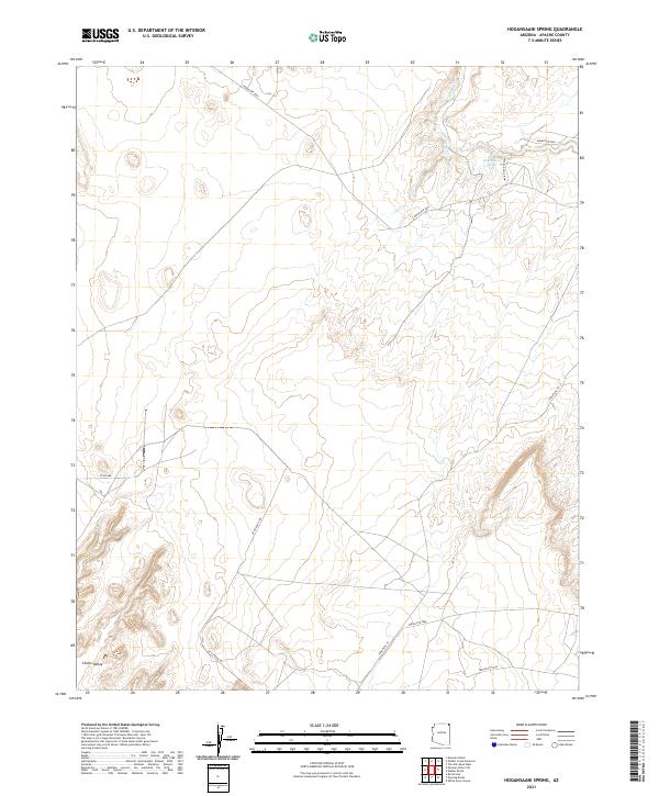 USGS Topographic Map – Hogansaani Spring