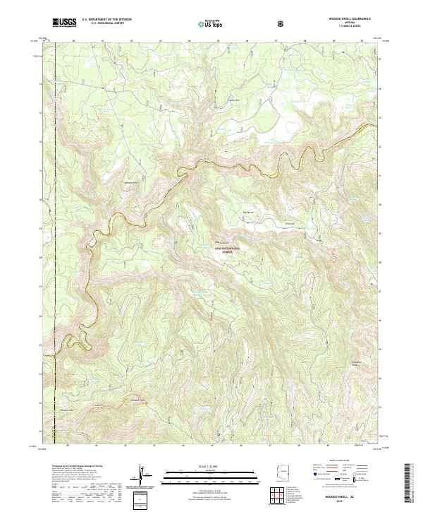 USGS Topographic Map – Hoodoo Knoll