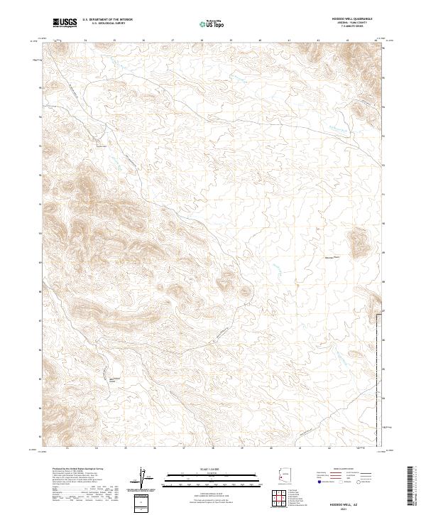 USGS Topographic Map – Hoodoo Well