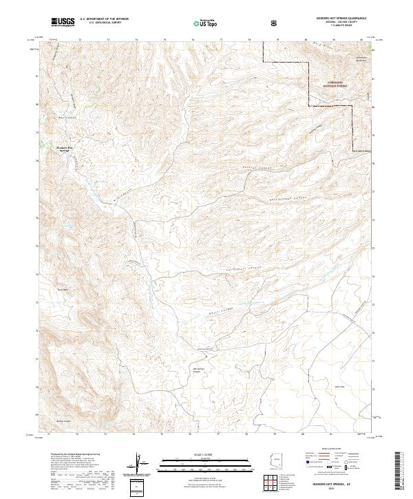 USGS Topographic Map – Hookers Hot Springs