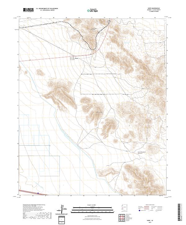 USGS Topographic Map – Hope