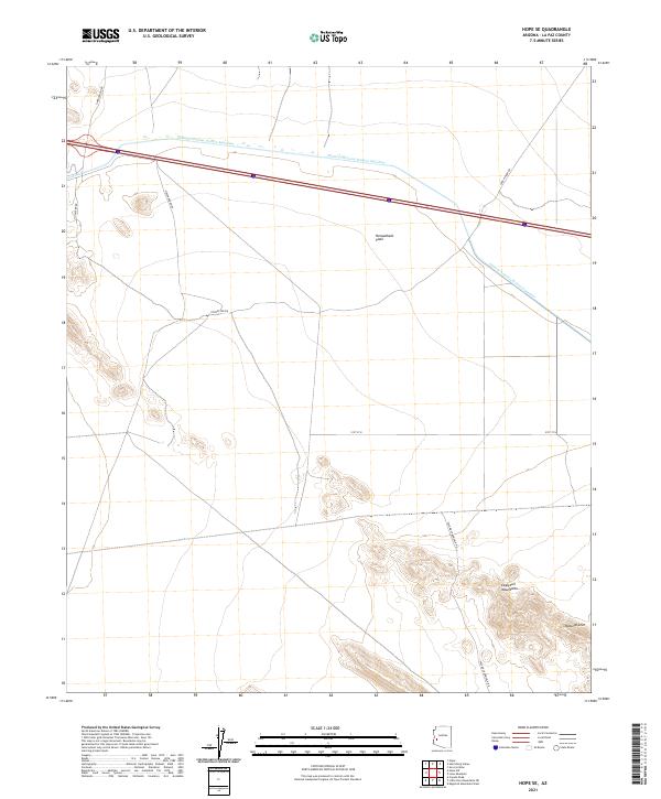 USGS Topographic Map – Hope SE