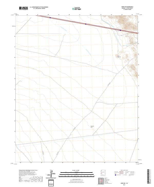 USGS Topographic Map – Hope SW