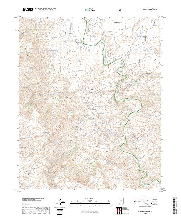 USGS Topographic Map – Horner Mountain
