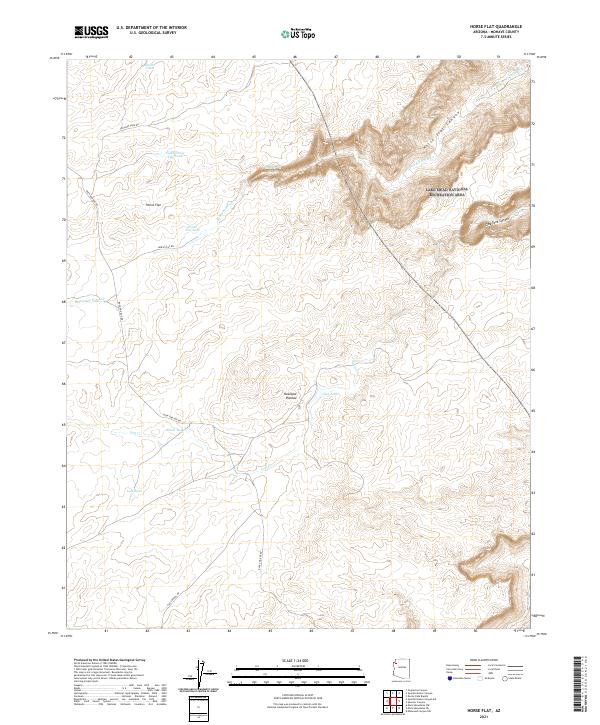USGS Topographic Map – Horse Flat
