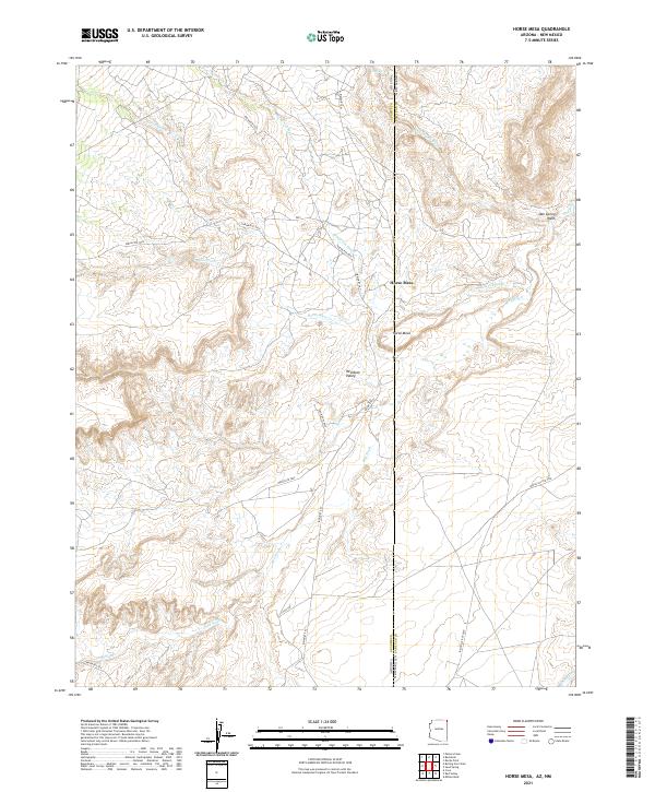 USGS Topographic Map – Horse Mesa
