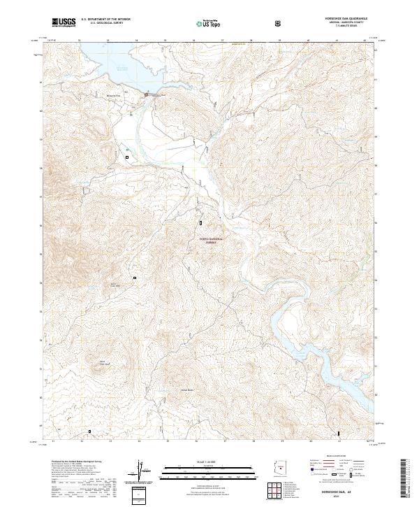 USGS Topographic Map – Horseshoe Dam