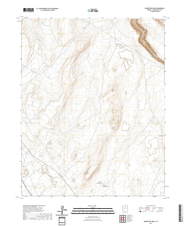 USGS Topographic Map – Horsethief Mesa