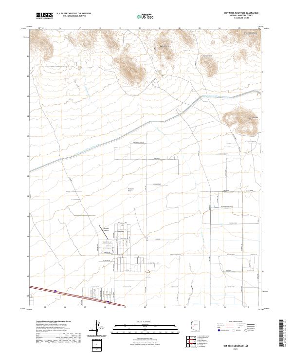 USGS Topographic Map – Hot Rock Mountain