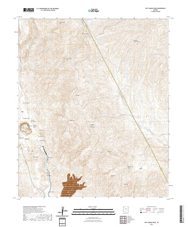 USGS Topographic Map – Hot Tamale Peak