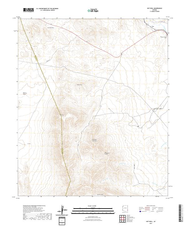 USGS Topographic Map – Hot Well