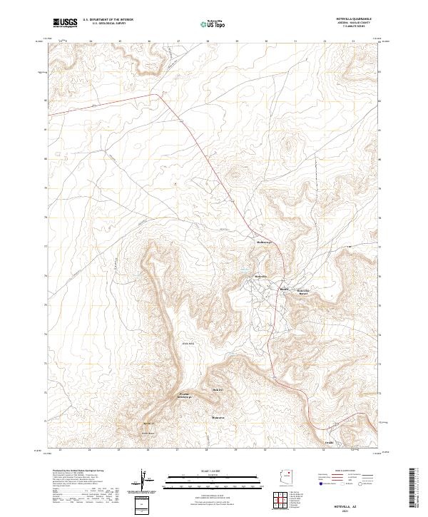 USGS Topographic Map – Hotevilla