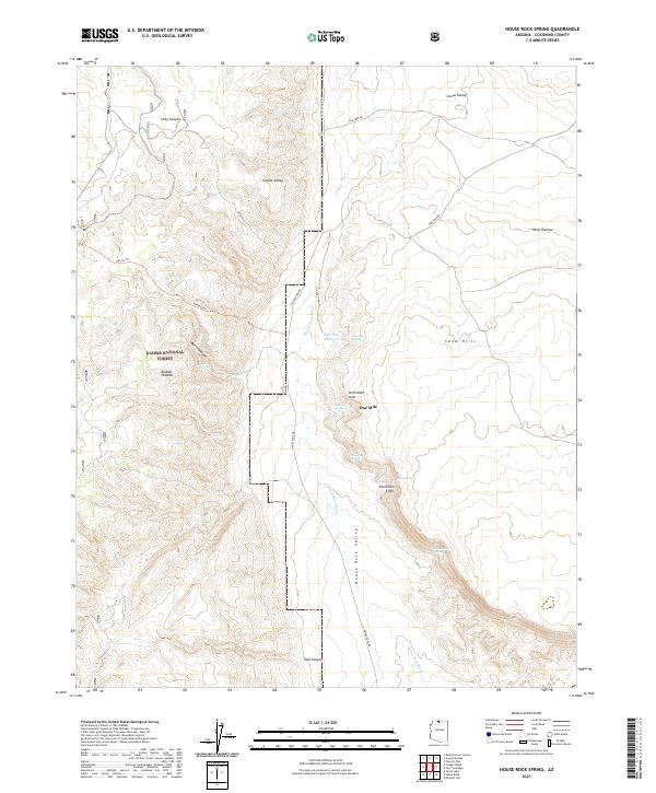 USGS Topographic Map – House Rock Spring